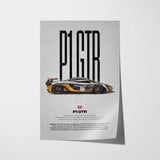 P1 GTR Car Poster