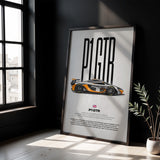 P1 GTR Car Poster