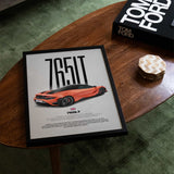 765LT Car Poster