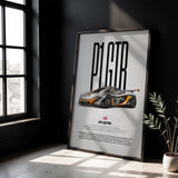 P1 GTR Car Poster