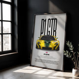 P1 GTR Car Poster