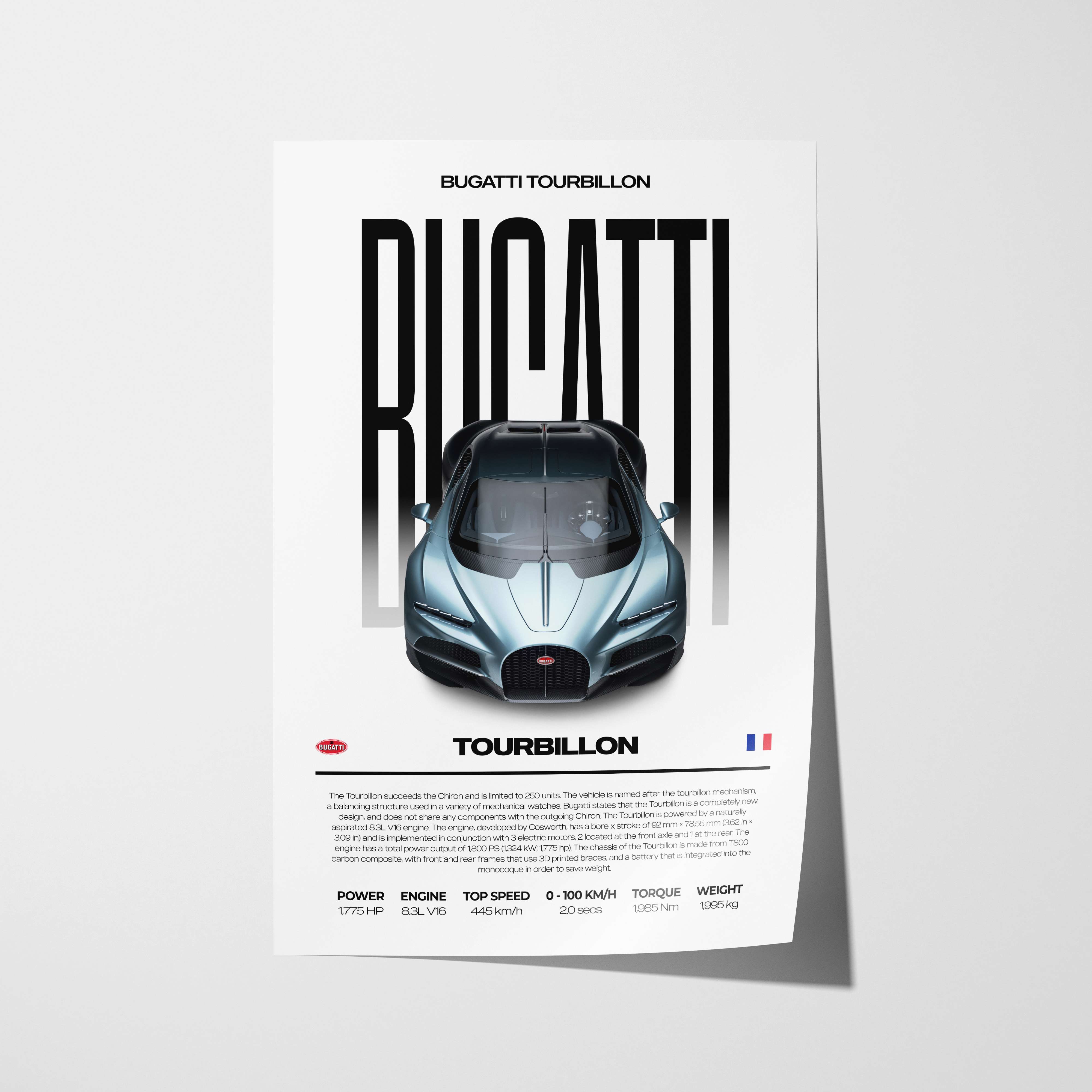 Bugatti Tourbillon Poster