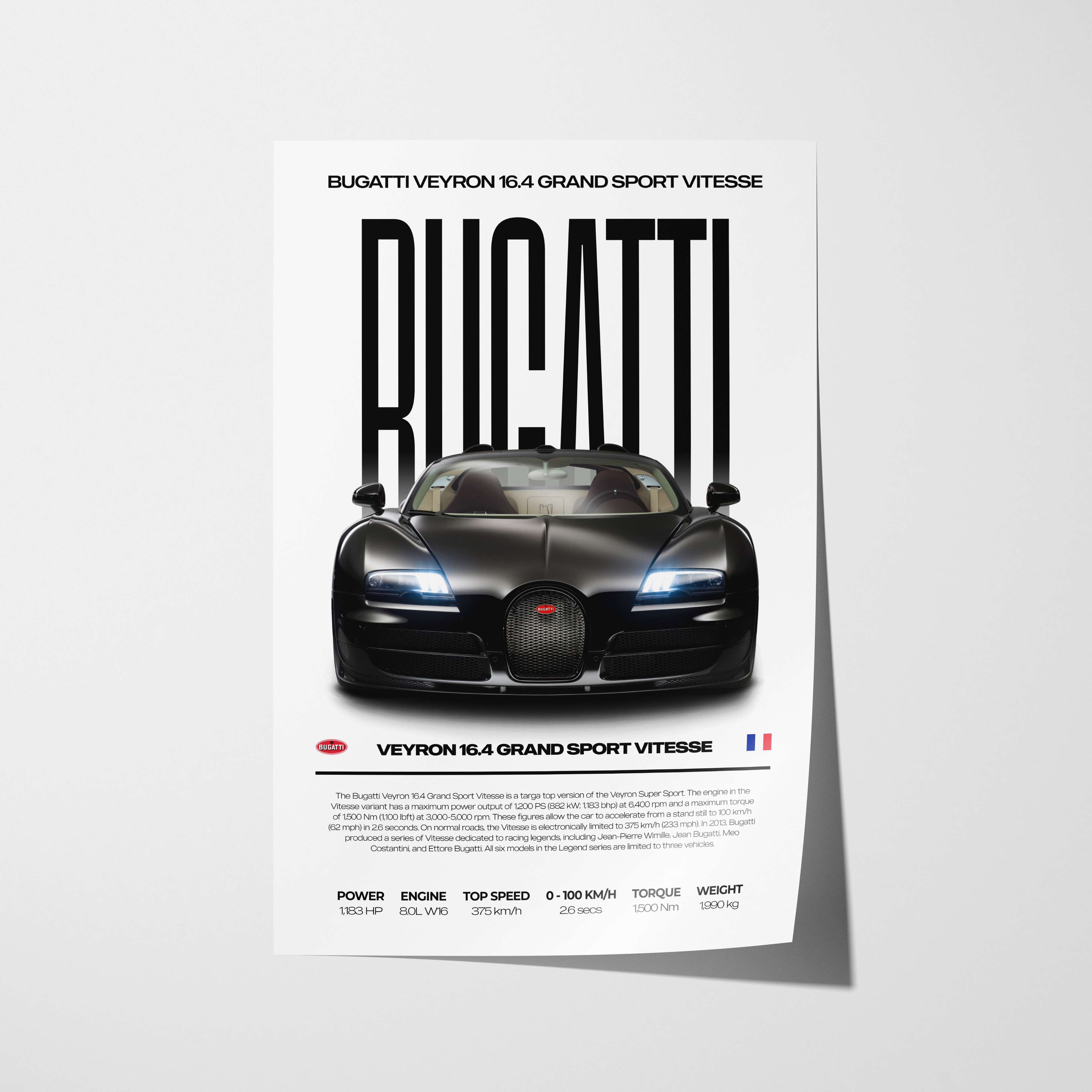 Bugatti Veyron Poster