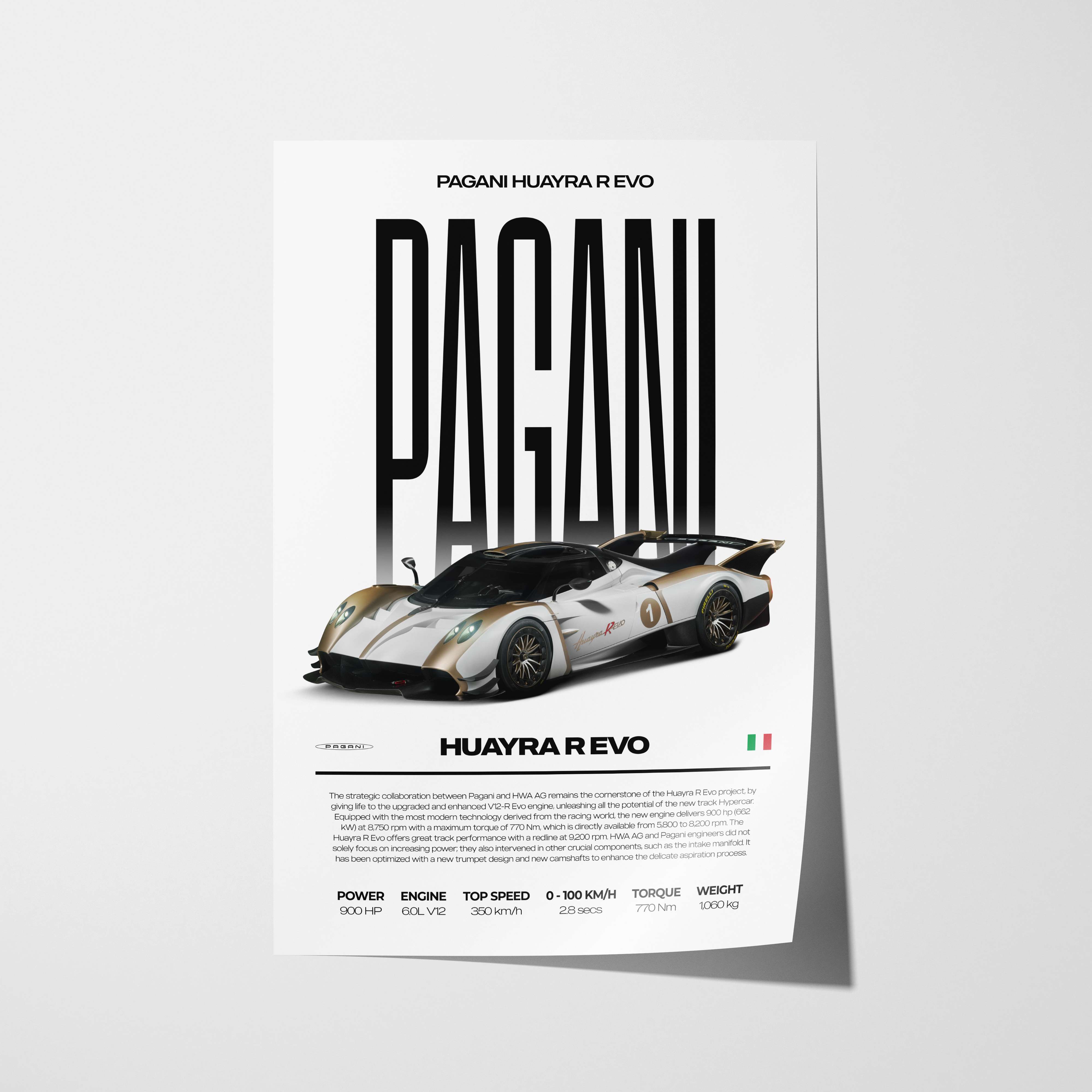 Pagani Huayra R Evo Poster