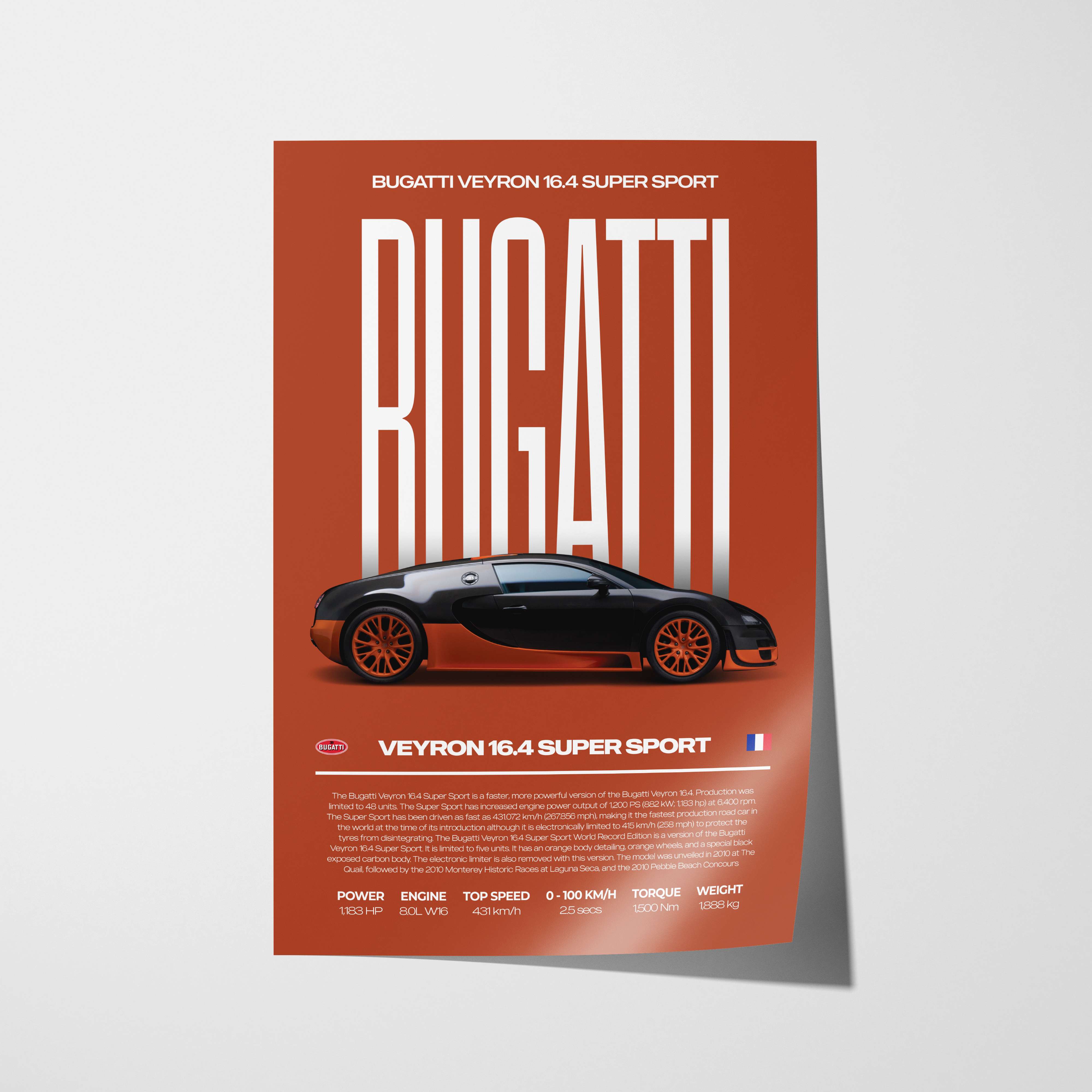 Bugatti Veyron Poster