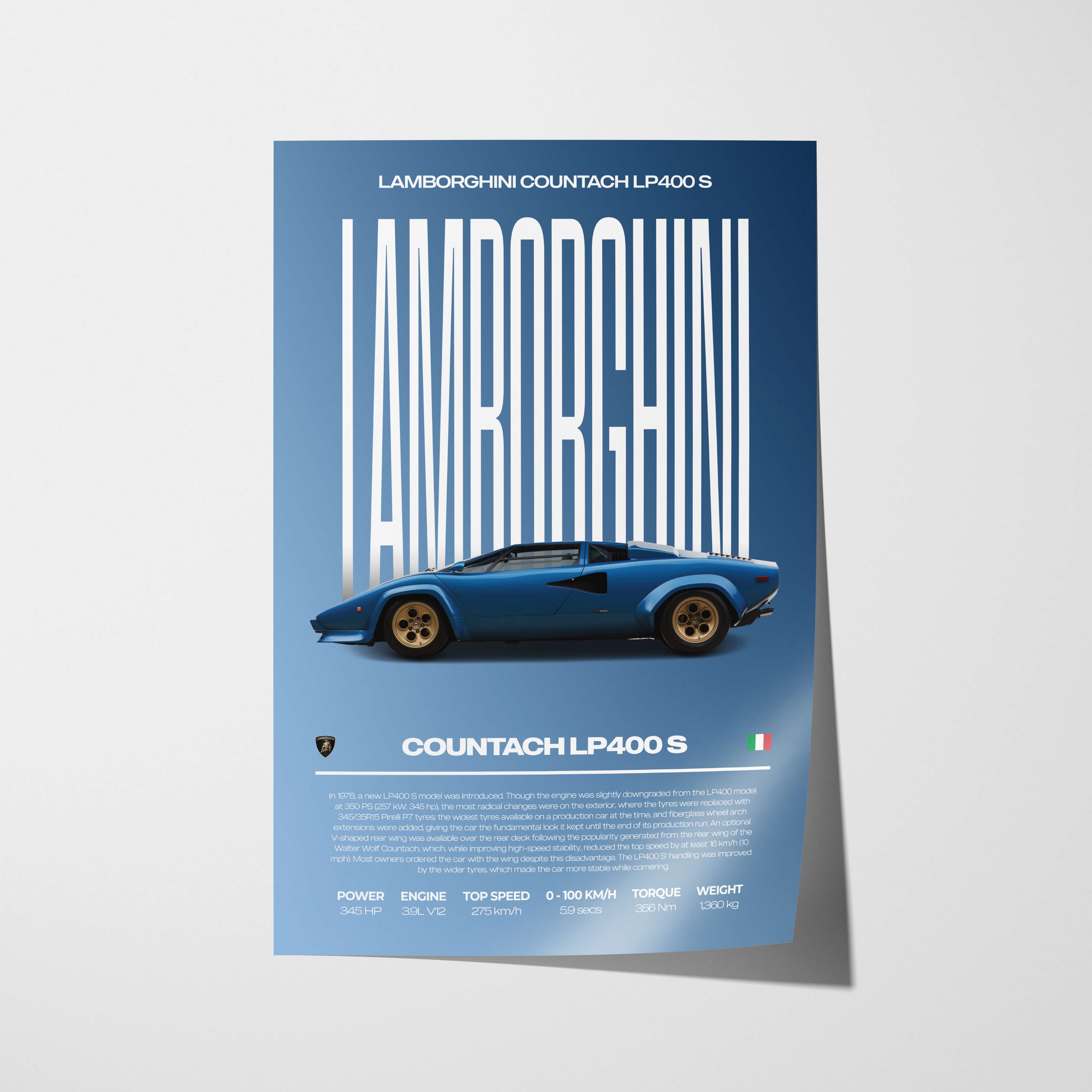 Lamborghini Countach LP400 S Poster