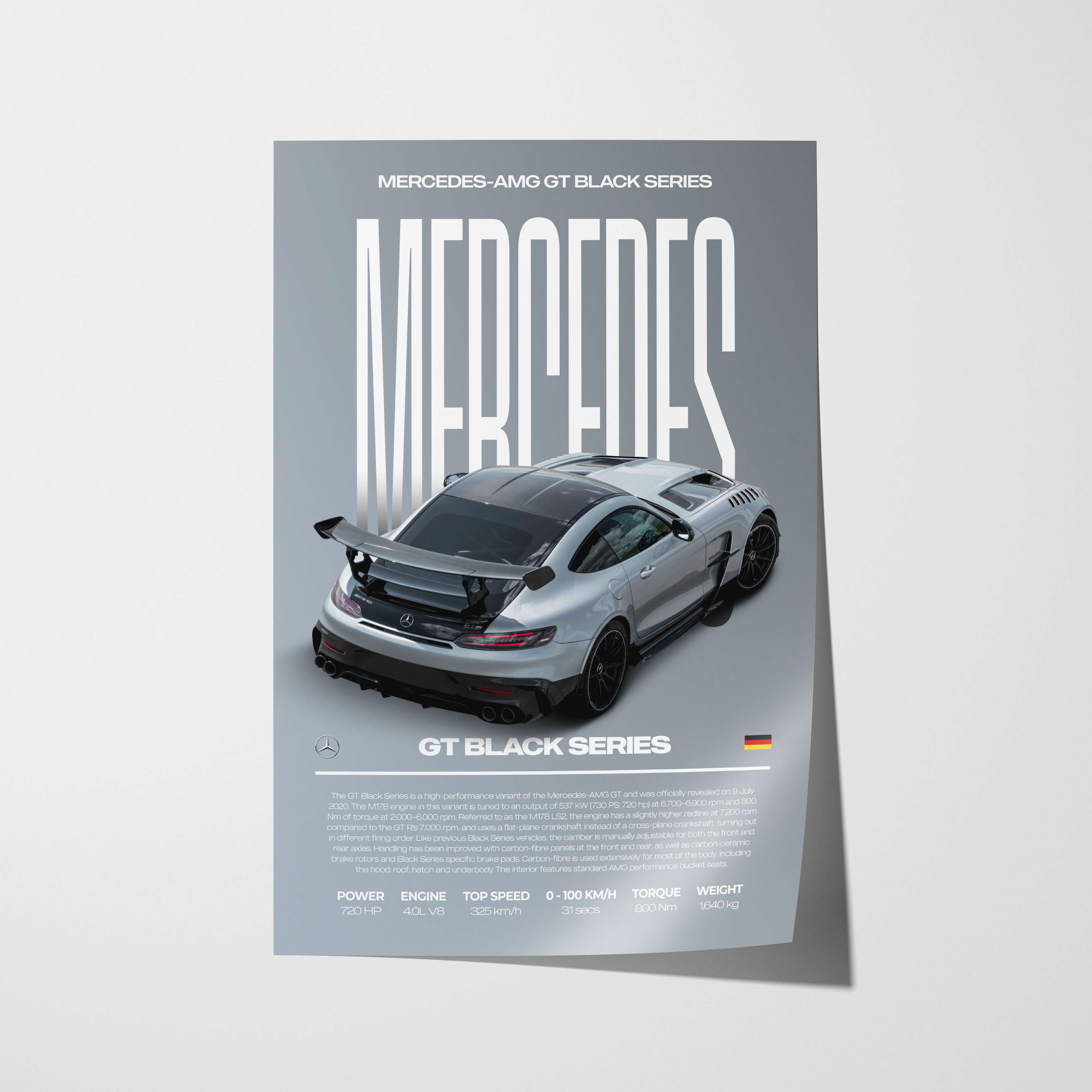 Mercedes-AMG GT Black Series Poster