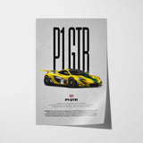 P1 GTR Car Poster