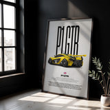 P1 GTR Car Poster