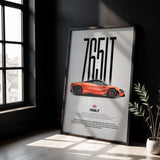 765LT Car Poster
