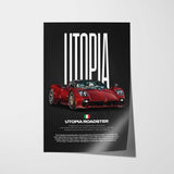 Utopia Roadster Car Poster