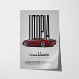 Utopia Roadster Car Poster