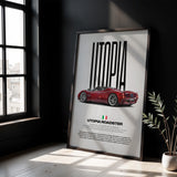 Utopia Roadster Car Poster