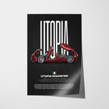 Utopia Roadster Car Poster