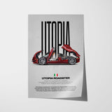 Utopia Roadster Car Poster
