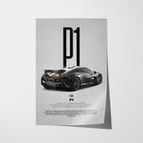 P1 Car Poster