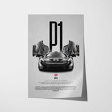 P1 Car Poster