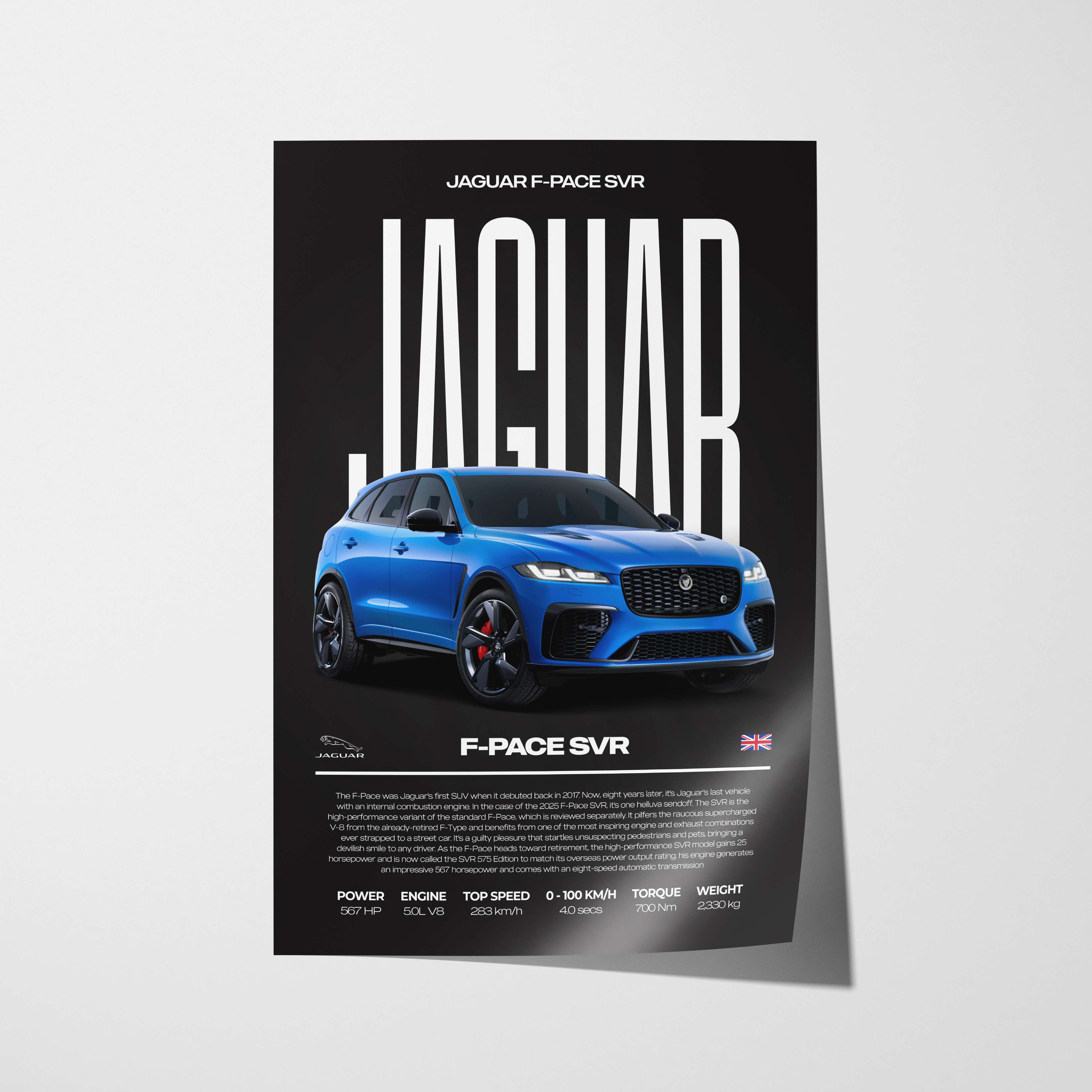 Jaguar F-Pace SVR Poster