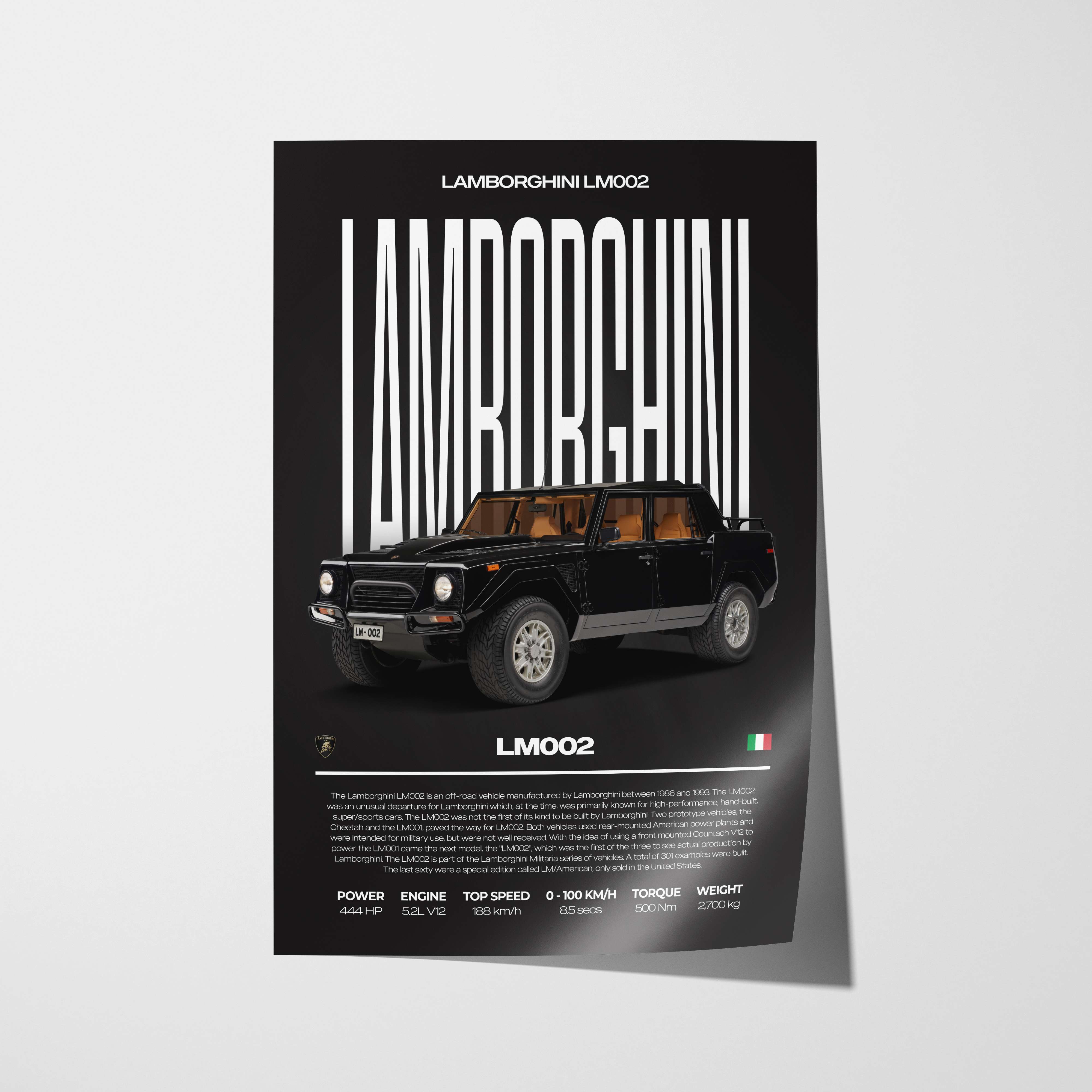 Lamborghini LM002 Poster