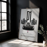 P1 Car Poster