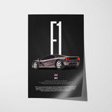 F1 Car Poster