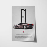 F1 Car Poster