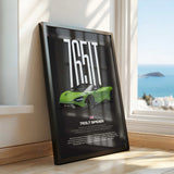 765LT Spider Car Poster