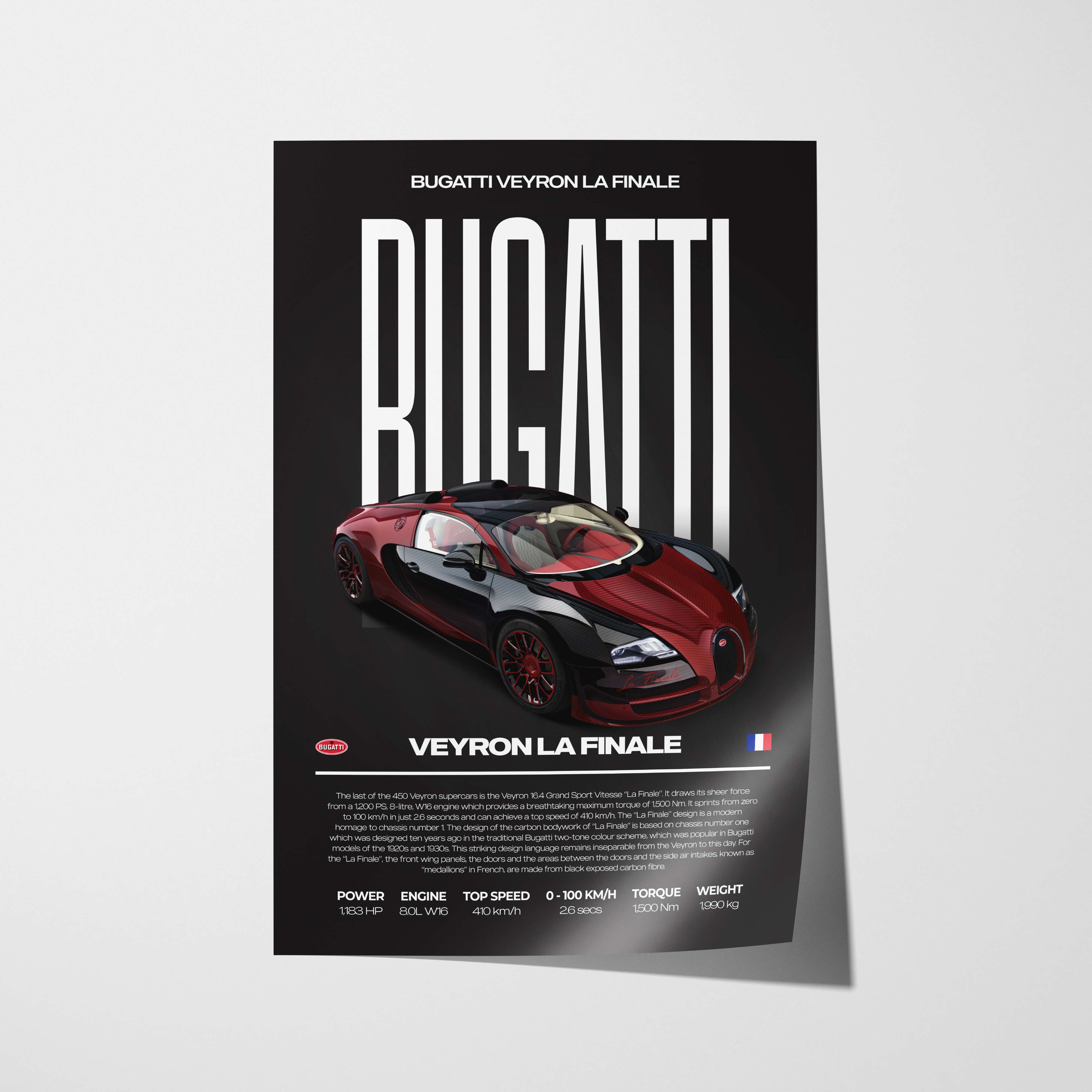 Bugatti Veyron La Finale Poster