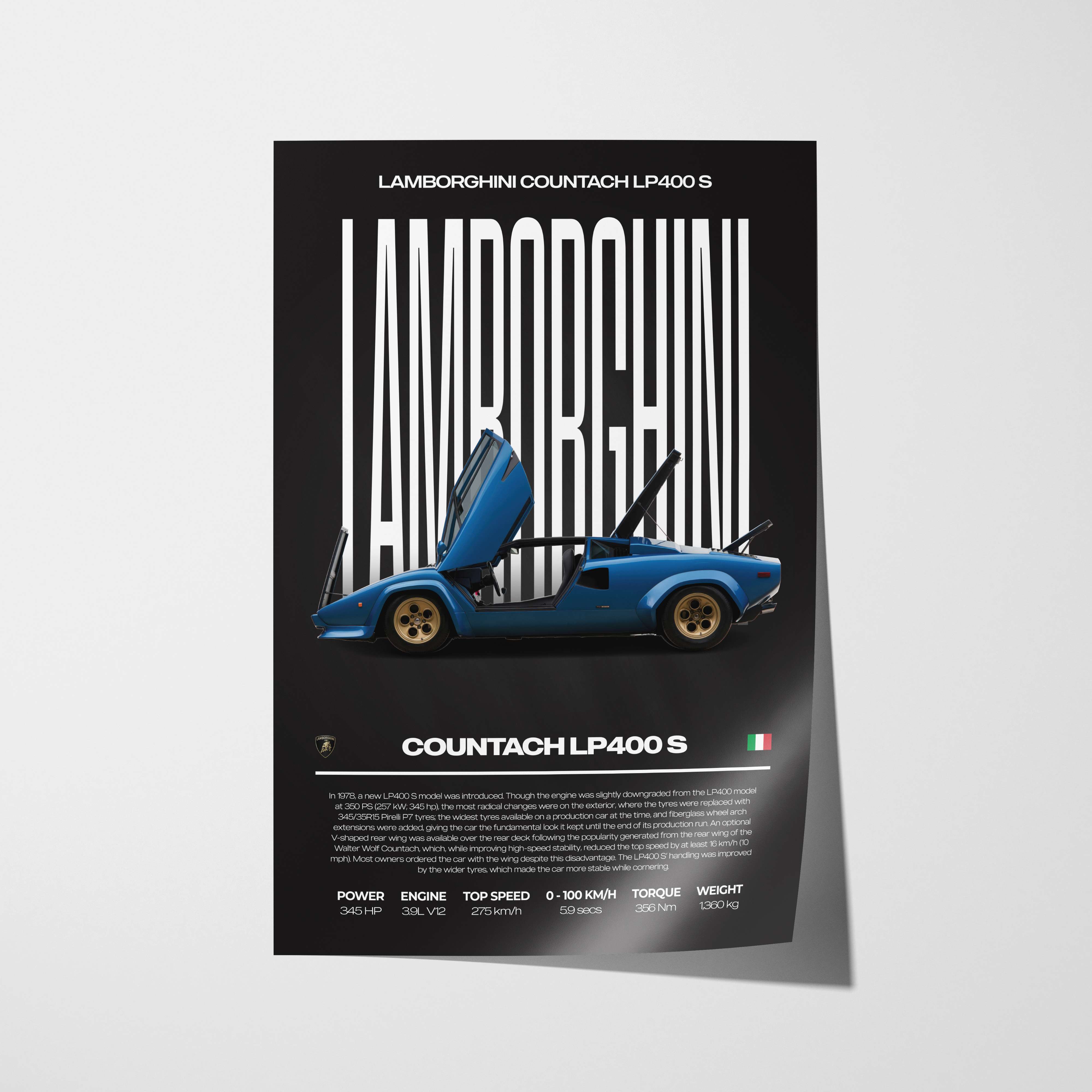 Lamborghini Countach LP400 S Poster