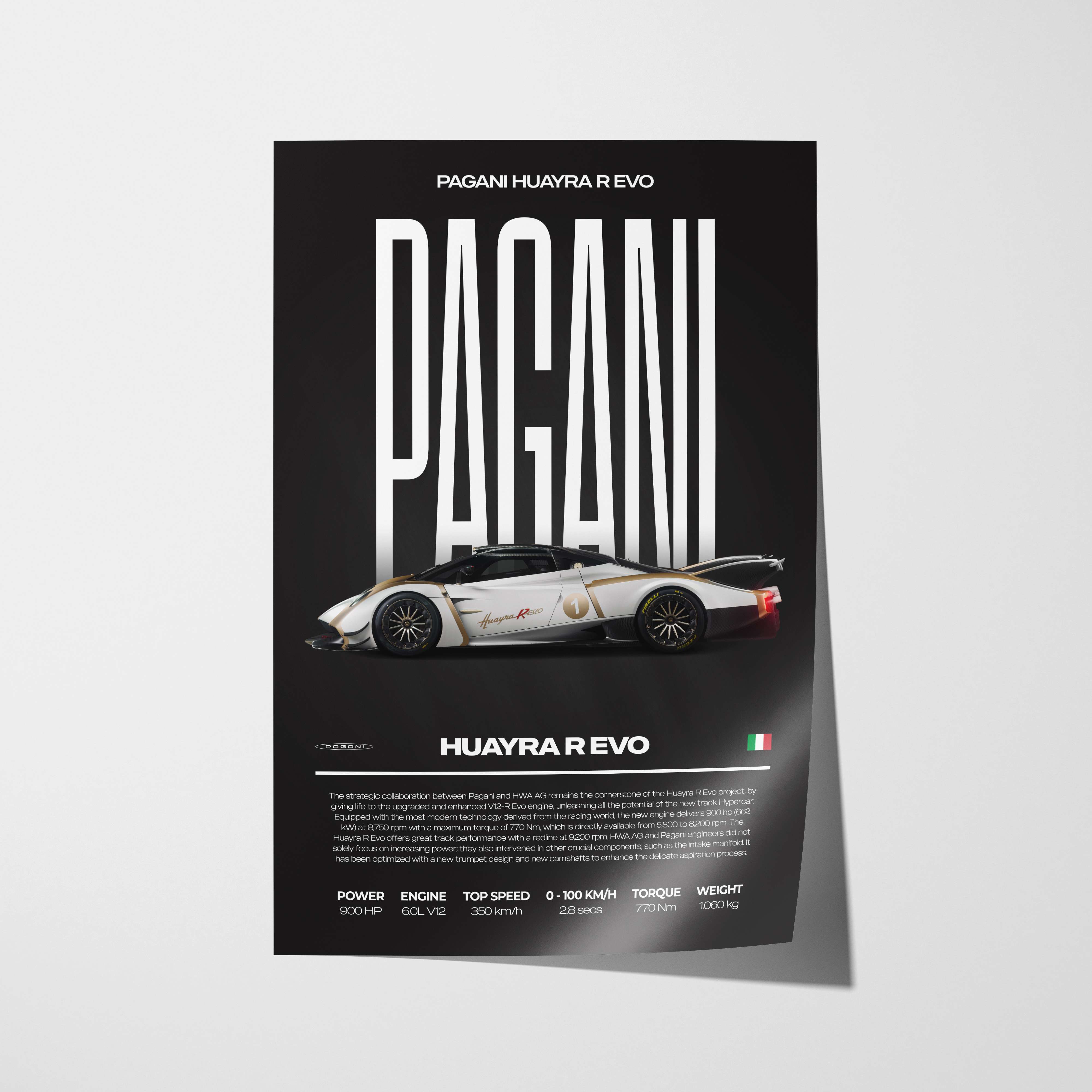 Pagani Huayra R Evo Poster