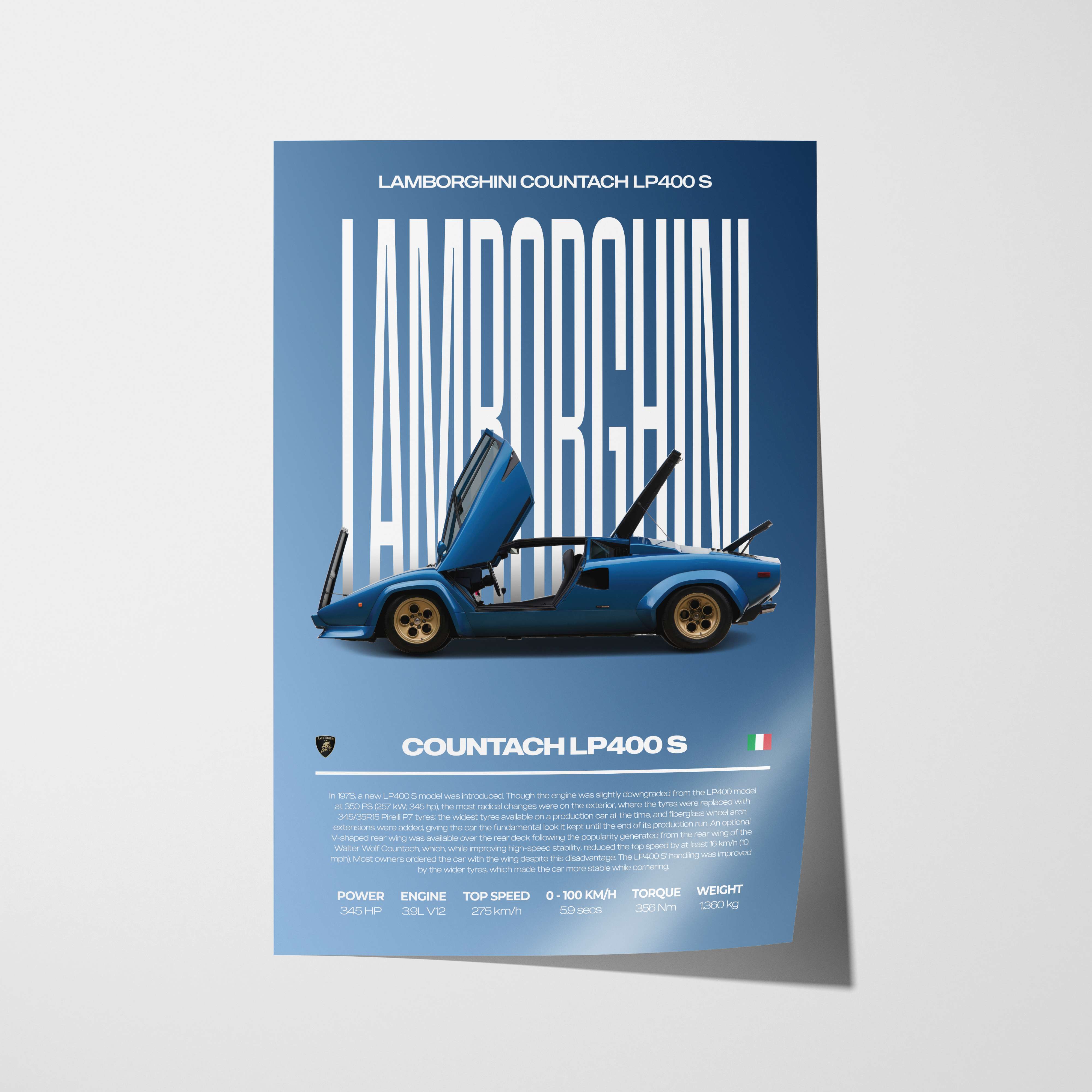 Lamborghini Countach LP400 S Poster