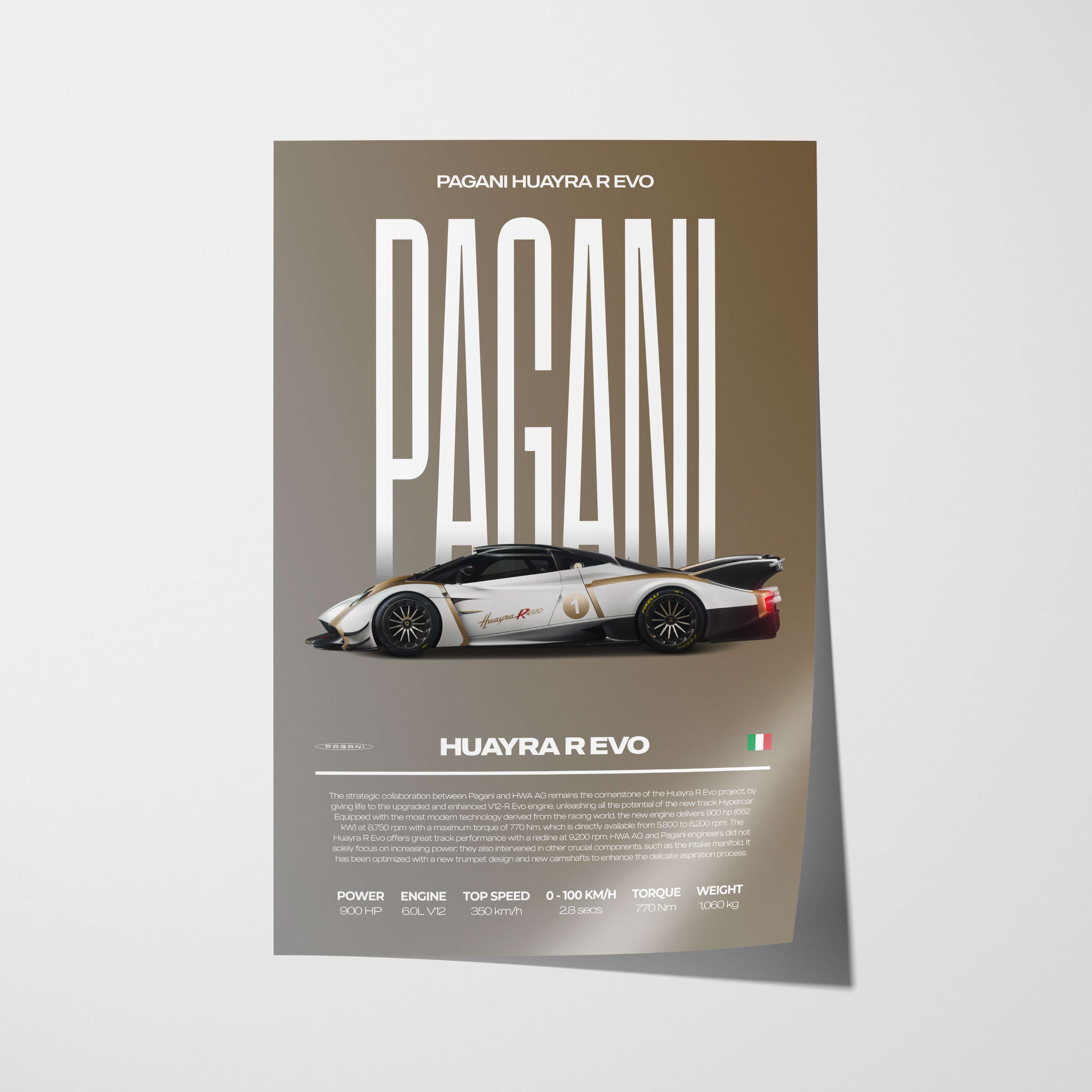 Pagani Huayra R Evo Poster