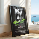 765LT Spider Car Poster
