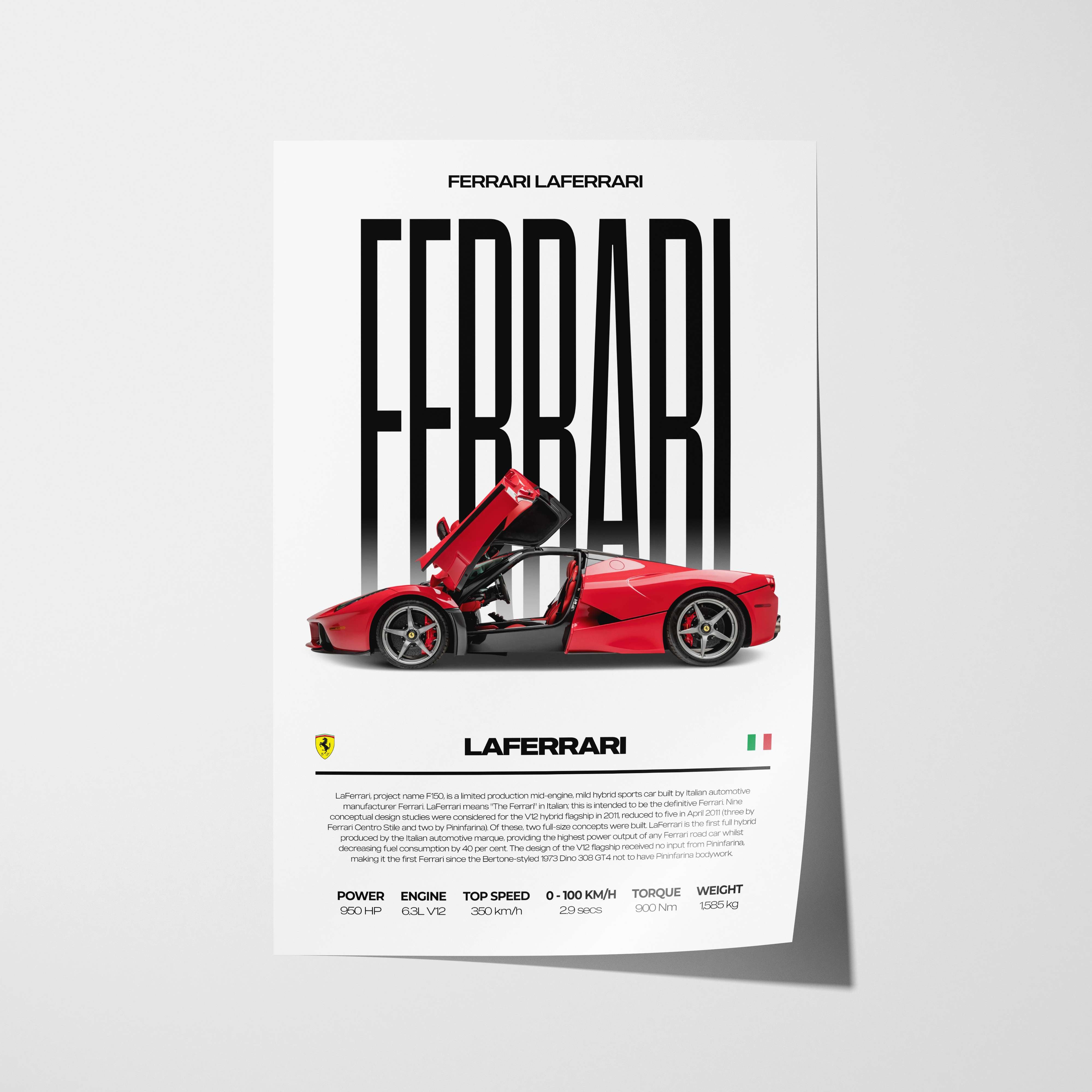 Ferrari LaFerrari Poster