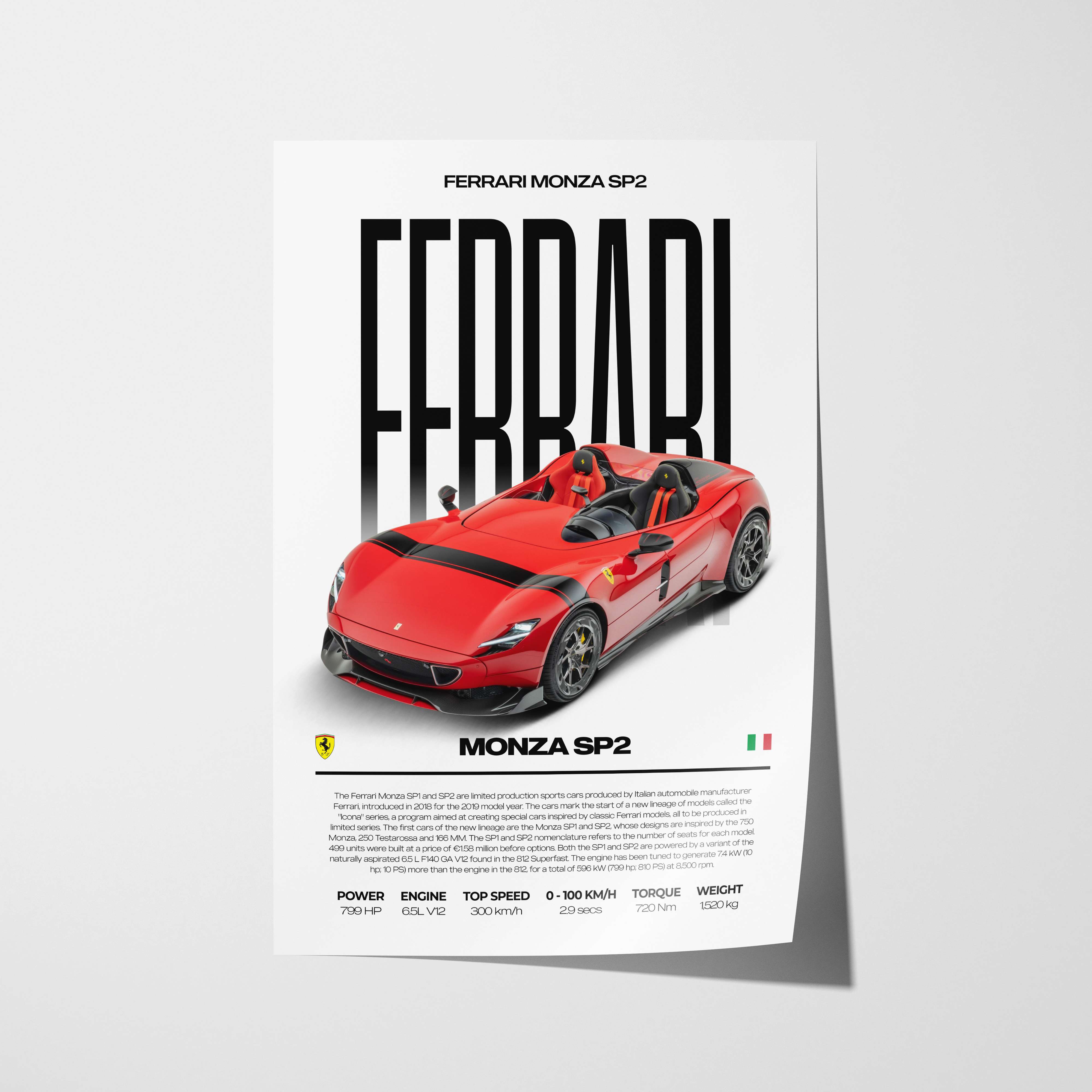 Ferrari Monza SP2 Poster