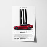 Kia Stinger GT Poster