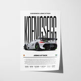 Koenigsegg Jesko Attack Poster