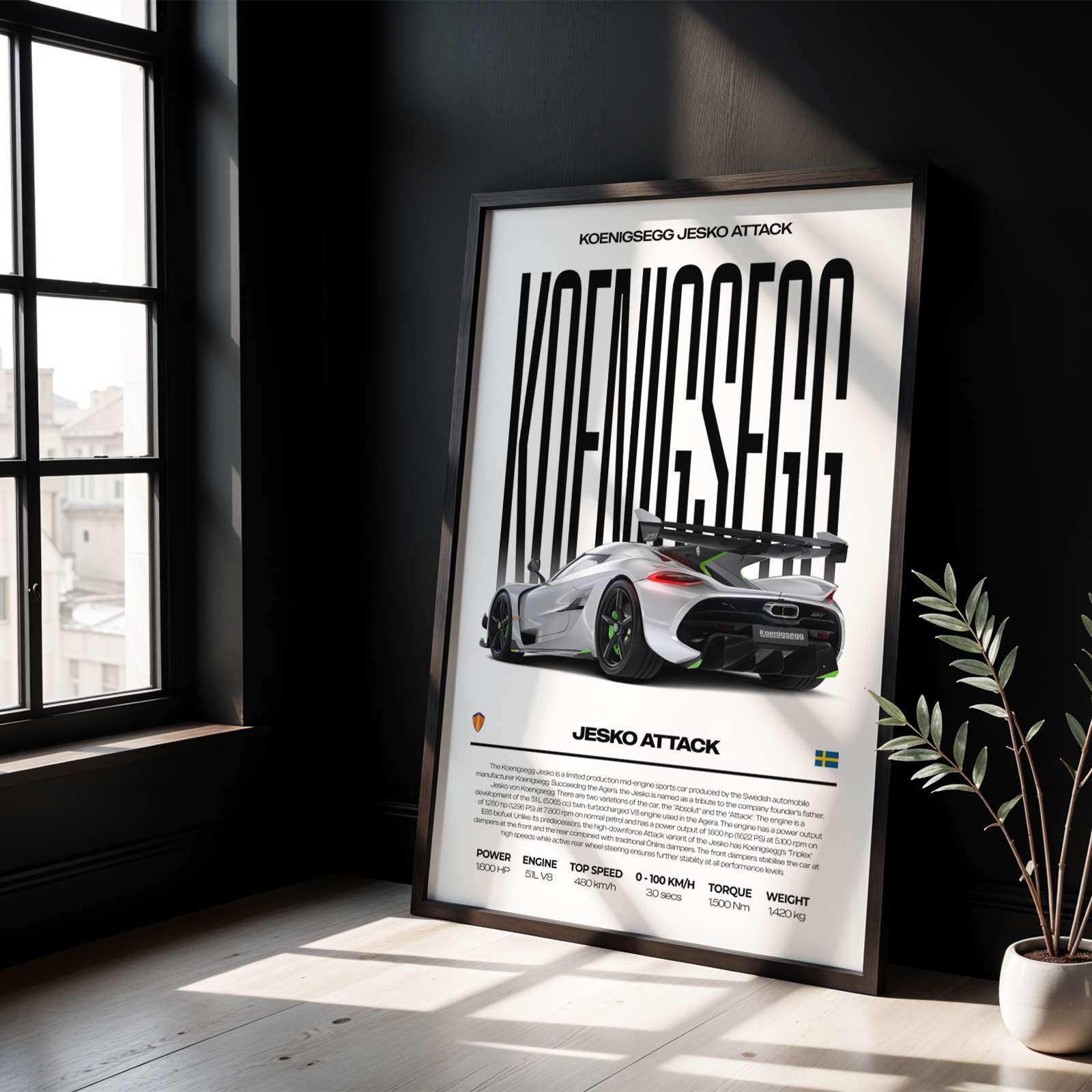 Koenigsegg Jesko Attack Poster