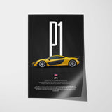 P1 Car Poster