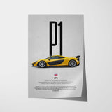 P1 Car Poster
