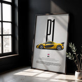 P1 Car Poster