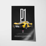 P1 Car Poster
