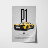P1 Car Poster