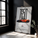 765LT Car Poster