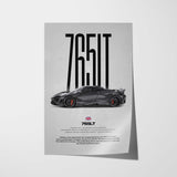765LT Car Poster