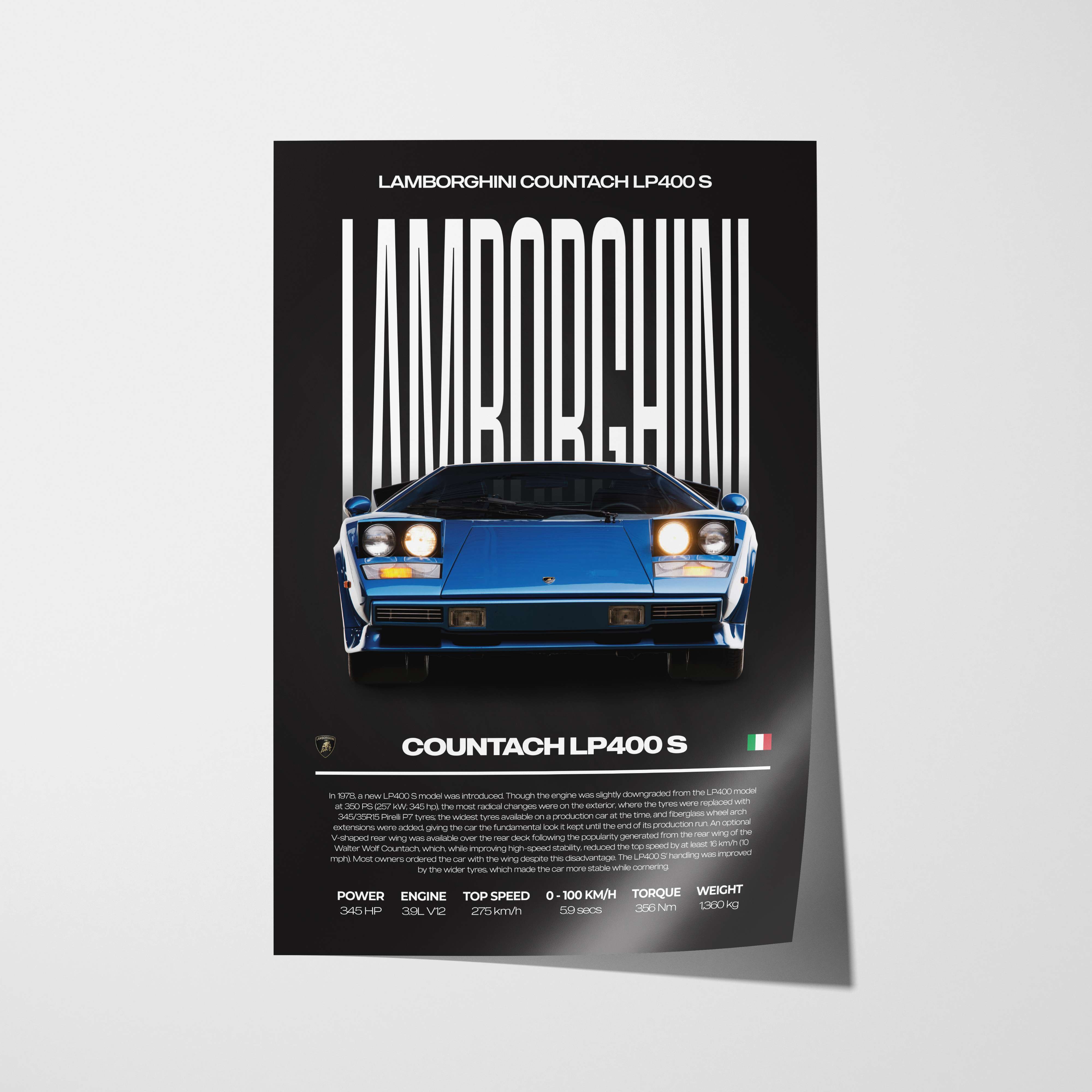 Lamborghini Countach LP400 S Poster