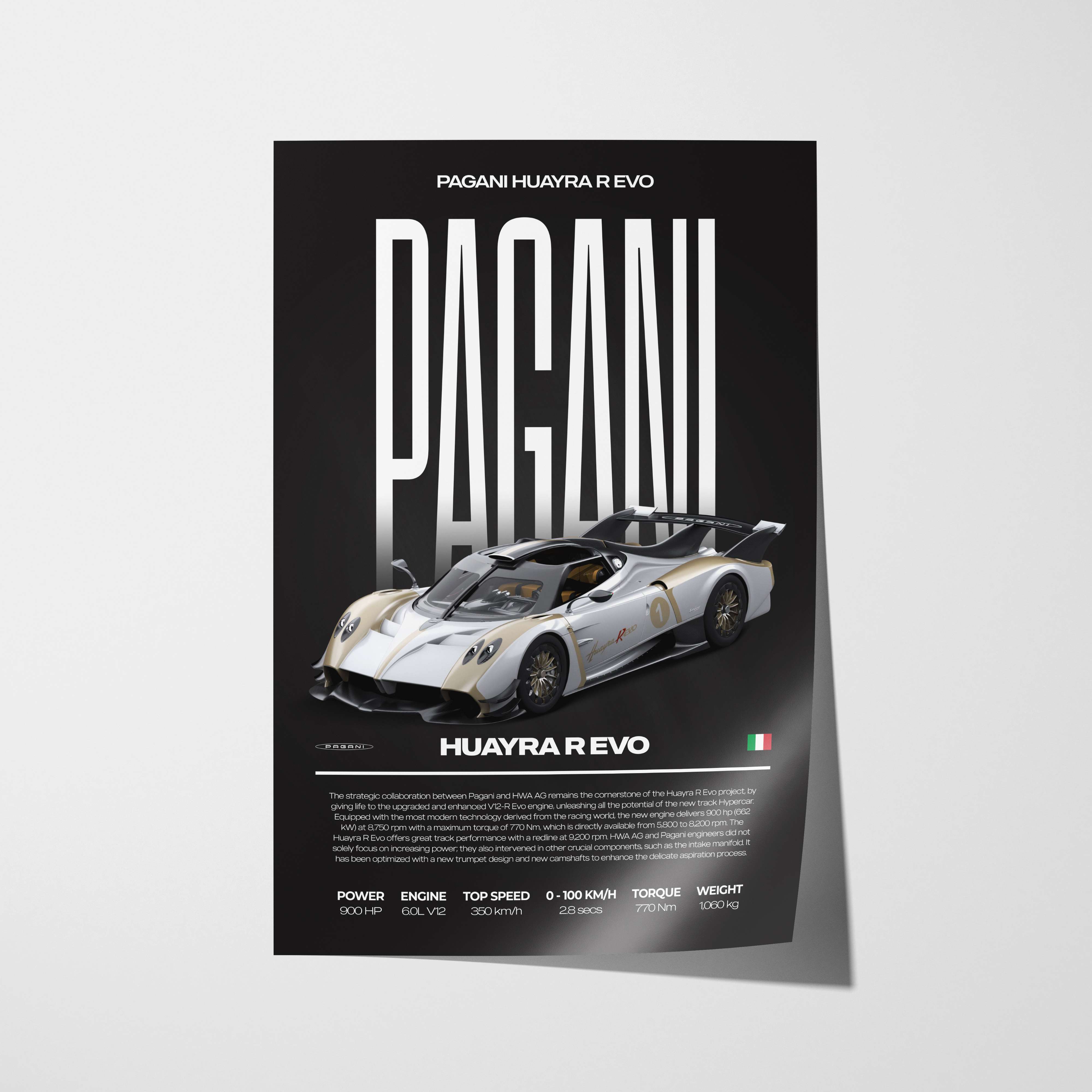 Pagani Huayra R Evo Poster