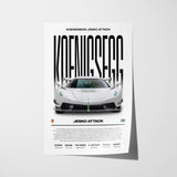 Koenigsegg Jesko Attack Poster