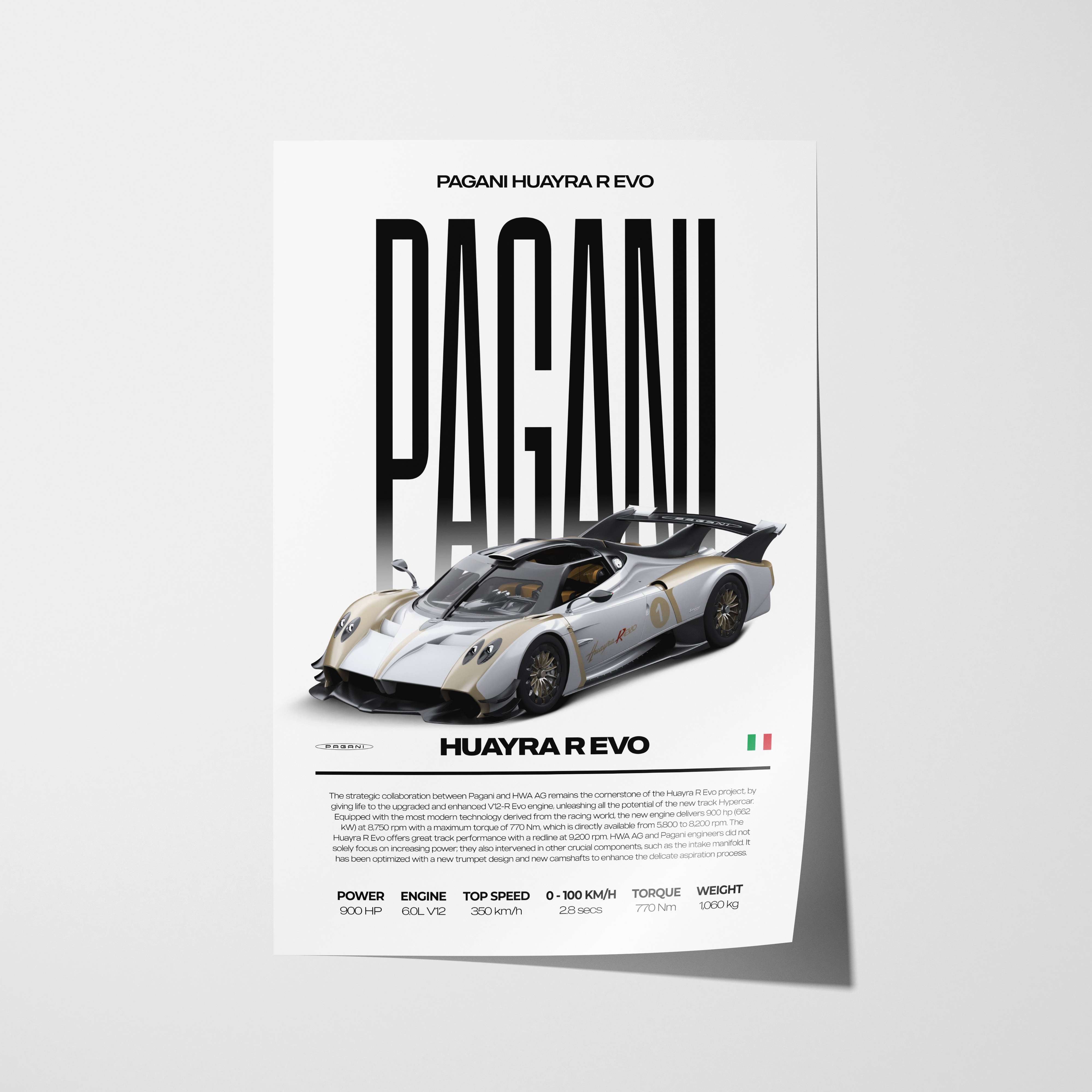 Pagani Huayra R Evo Poster