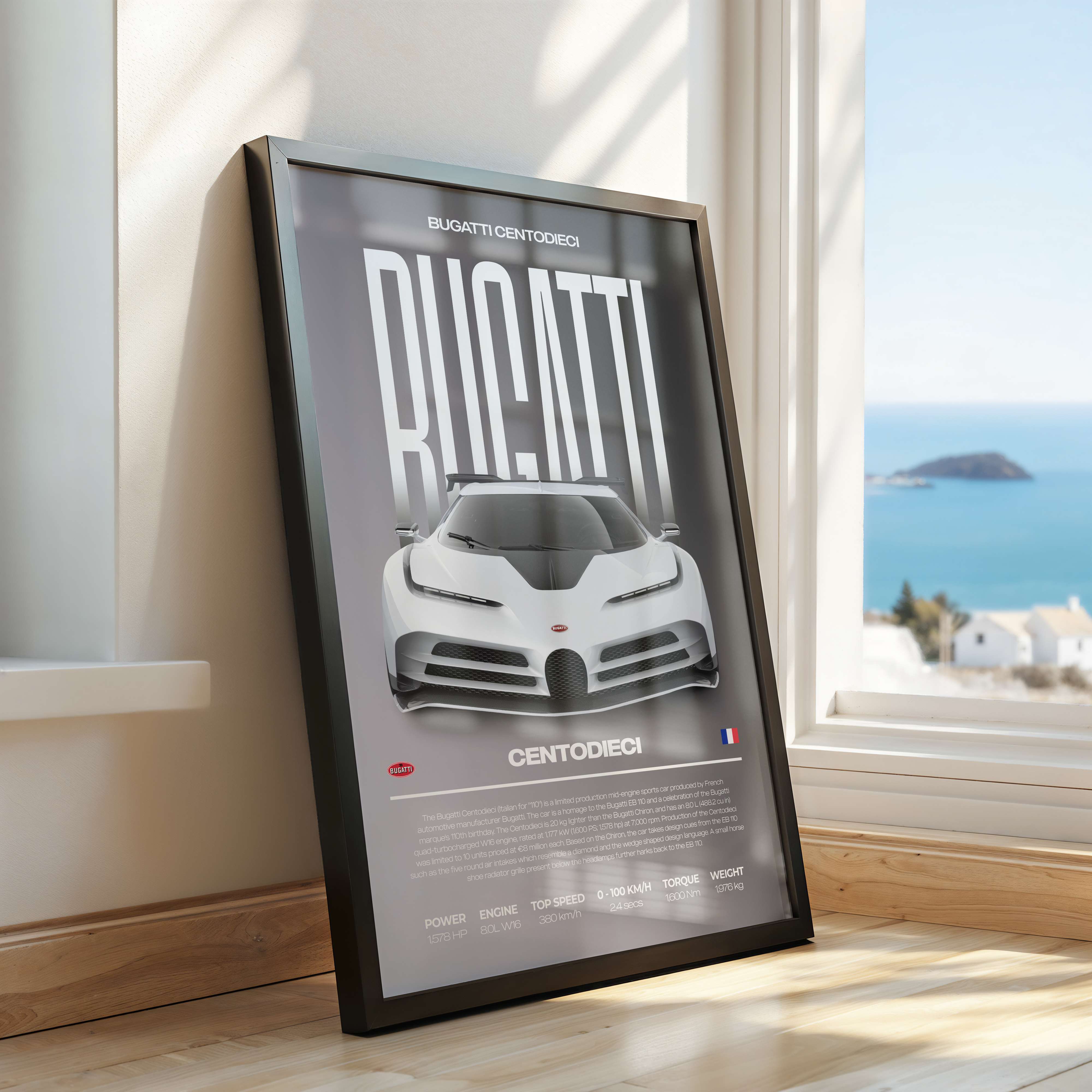 Bugatti Centodieci Poster